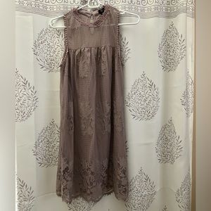 Light purple/grey lace dress size medium